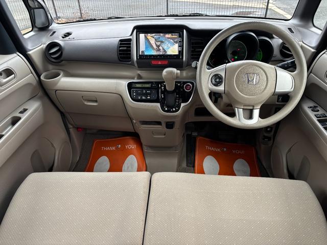 Ｎ－ＢＯＸ Ｇ・Ｌパッケージ　車検令和９年１月１８日まで　ワンオーナー　純正ナビ　バックカメラ　フルセグテレビ　ステアリングリモコン　左パワースライドドア　ＥＴＣ　禁煙車　スマートキー　プライバシーガラス　タイミングチェーン（9枚目）