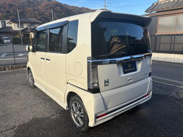 N-BOXカスタム G・Lパッケージ 車検令和9年3月まで 後期型 ワンオーナー 純正ナビ バックカメラ 地デジテレビ ブルートゥース対応 ETC 左パワースライドドア HIDライト フォグライト 純正14インチアルミ スマートキー(3枚目)
