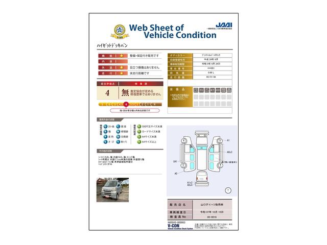 車両状態評価書