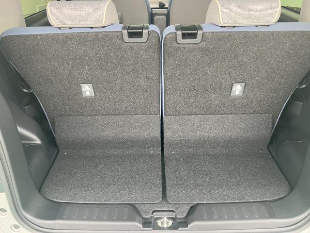 ムーヴキャンバス ストライプスG アイドルストップ セキュリティアラーム スマートキープッシュスタート キーフリーキー LEDライト 車線逸脱警報 Wエアバッグ 運転席エアバック オートハイビーム ABS 安全ボディ 両Pドア(61枚目)