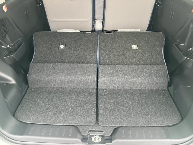 ムーヴキャンバス ストライプスG アイドルストップ セキュリティアラーム スマートキープッシュスタート キーフリーキー LEDライト 車線逸脱警報 Wエアバッグ 運転席エアバック オートハイビーム ABS 安全ボディ 両Pドア(62枚目)