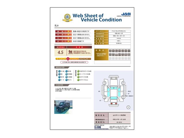 車両状態評価書