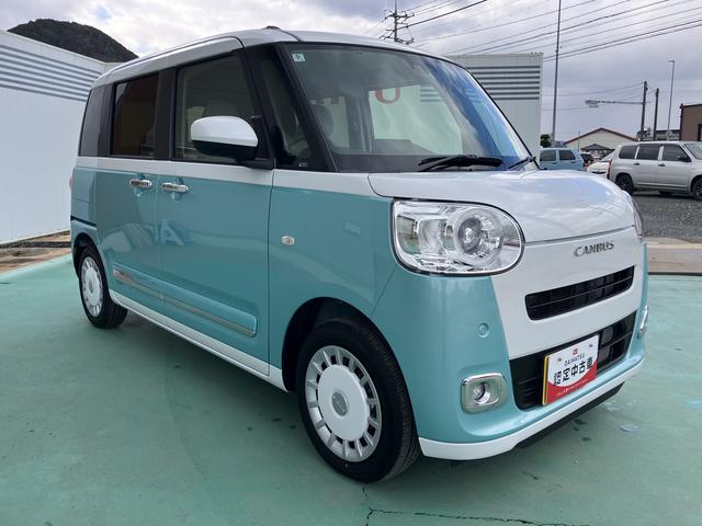 ムーヴキャンバス ストライプスＧ　インテリキー　キーフリー　エアバック　ＡＢＳ（3枚目）