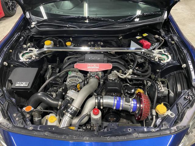 BRZ R 6速MT HKSスーパーチャージャー/エキマニ/マフラー/フラッシュエディター TEIN減衰調整式フルタップ車高調 18インチAW GReddyフロントリップ LEDヘッドライト ETC(5枚目)