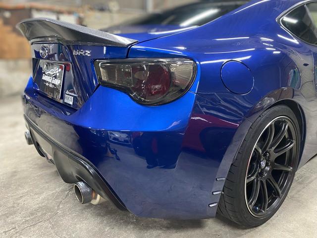 BRZ R 6速MT HKSスーパーチャージャー/エキマニ/マフラー/フラッシュエディター TEIN減衰調整式フルタップ車高調 18インチAW GReddyフロントリップ LEDヘッドライト ETC(46枚目)