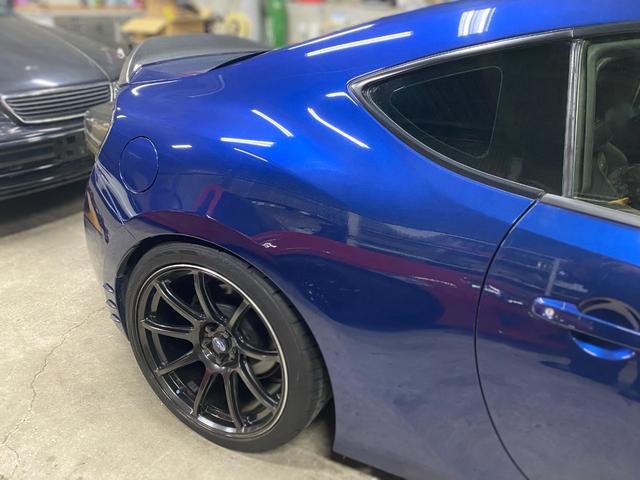 BRZ R 6速MT HKSスーパーチャージャー/エキマニ/マフラー/フラッシュエディター TEIN減衰調整式フルタップ車高調 18インチAW GReddyフロントリップ LEDヘッドライト ETC(47枚目)