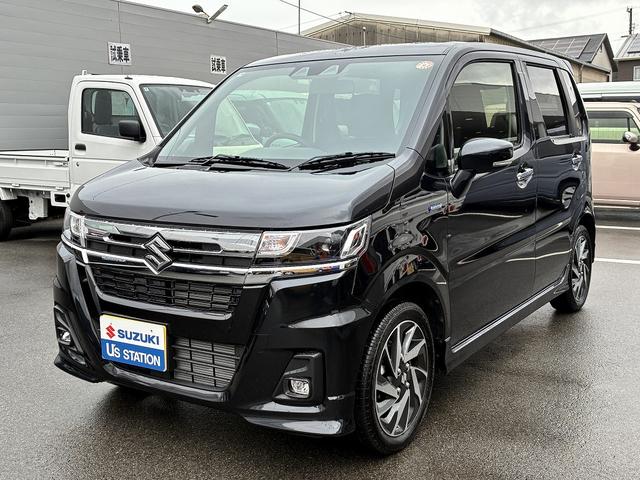 ワゴンＲカスタムＺ カスタムＺ　ＨＹＢＲＩＤ　ＺＸ　４型　社用車アップ♪　オートライト　プッシュスタート　シートヒーター　オートエアコン　スズキセーフティーサポート　衝突被害軽減システム　衝突安全ボディ　盗難防止システム　アダプティブクルーズコントロールシステム（3枚目）
