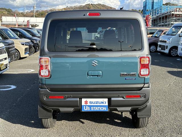 ハスラー ＨＹＢＲＩＤ　Ｇ　３型！！　オーディオレス　オートライト　プッシュスタート　シートヒーター　オートエアコン　スズキセーフティーサポート　ワンオーナー　衝突被害軽減システム　アイドリングストップ　衝突安全ボディ　盗難防止システム（6枚目）