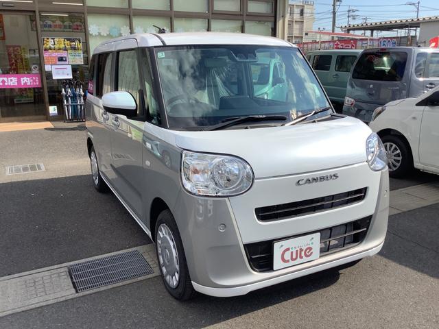 ムーヴキャンバス ストライプスX 両側電動スライドドア クリアランスソナー 衝突被害軽減システム オートライト スマートキー アイドリングストップ 電動格納ミラー ベンチシート CVT 盗難防止システム ABS ESC 衝突安全ボディ(14枚目)