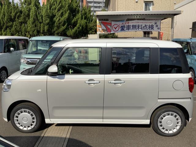 ムーヴキャンバス ストライプスX 両側電動スライドドア クリアランスソナー 衝突被害軽減システム オートライト スマートキー アイドリングストップ 電動格納ミラー ベンチシート CVT 盗難防止システム ABS ESC 衝突安全ボディ(23枚目)