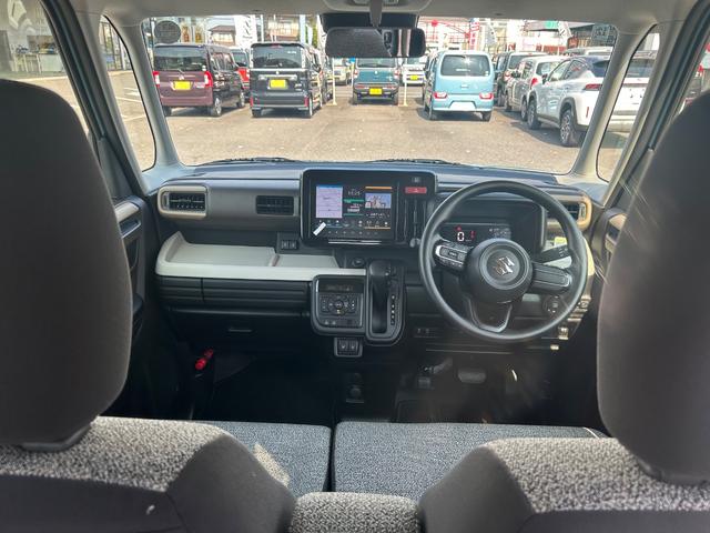 スペーシア 全周囲カメラ 両側電動スライドドア ナビ TV クリアランスソナー オートライト スマートキー アイドリングストップ 電動格納ミラー シートヒーター ベンチシート CVT ESC USB オットマン(2枚目)