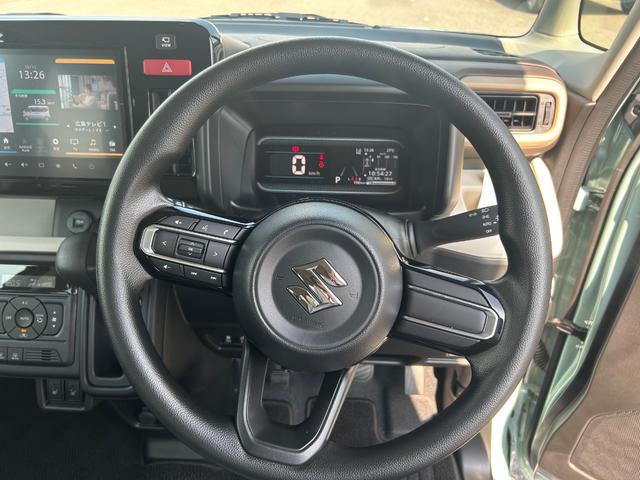 スペーシア 全周囲カメラ 両側電動スライドドア ナビ TV クリアランスソナー オートライト スマートキー アイドリングストップ 電動格納ミラー シートヒーター ベンチシート CVT ESC USB オットマン(3枚目)