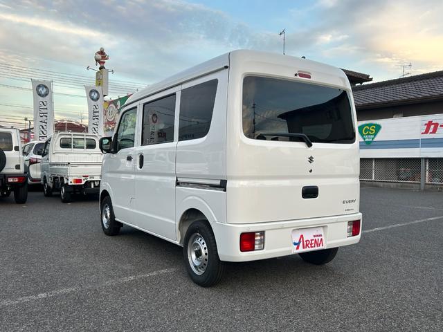 エブリイ ＰＡ　両側スライドドア　クリアランスソナー　レーンアシスト　衝突被害軽減システム　オートライト　アイドリングストップ　ＡＴ　ＡＢＳ　ＥＳＣ　衝突安全ボディ　エアコン　パワーステアリング（15枚目）