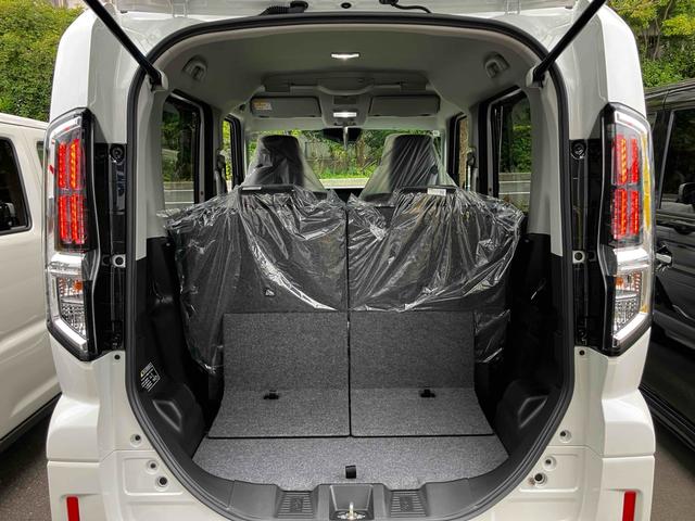 スペーシアカスタム ハイブリッドXSターボ 届出済未使用車 禁煙車 衝突被害軽減システム レーンアシスト 両側電動スライドドア ナビ 全周囲カメラ フルセグTV Bluetooth LEDヘッドライト クルコン AW15インチ コーナーセンサー(25枚目)