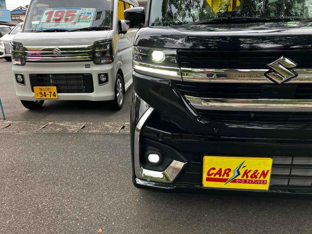 スペーシアカスタム ハイブリッドXSターボ 届出済未使用車 禁煙車 衝突被害軽減システム レーンアシスト 両側電動スライドドア ナビ 全周囲カメラ フルセグTV Bluetooth LEDヘッドライト クルコン AW15インチ コーナーセンサー(30枚目)