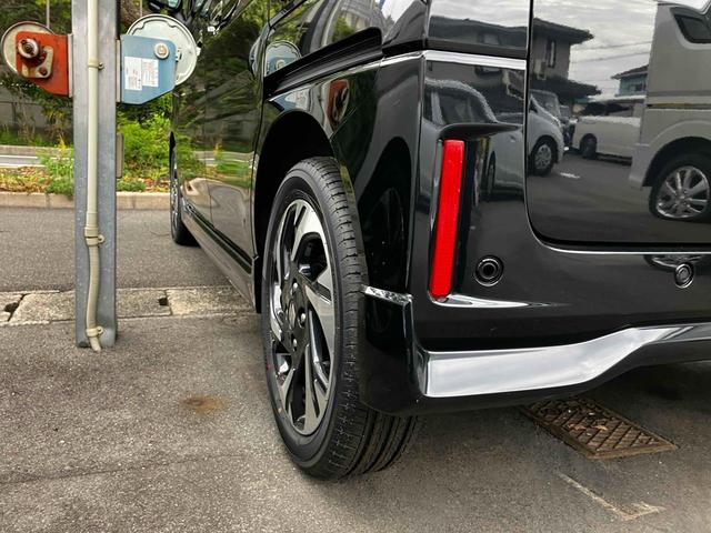 スペーシアカスタム ハイブリッドXSターボ 届出済未使用車 禁煙車 衝突被害軽減システム レーンアシスト 両側電動スライドドア ナビ 全周囲カメラ フルセグTV Bluetooth LEDヘッドライト クルコン AW15インチ コーナーセンサー(35枚目)