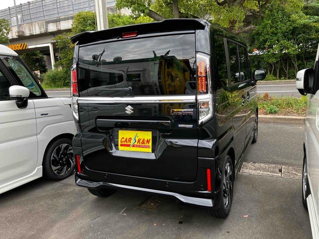 スペーシアカスタム ハイブリッドXSターボ 届出済未使用車 禁煙車 衝突被害軽減システム レーンアシスト 両側電動スライドドア ナビ 全周囲カメラ フルセグTV Bluetooth LEDヘッドライト クルコン AW15インチ コーナーセンサー(37枚目)