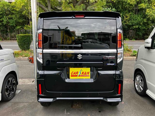 スペーシアカスタム ハイブリッドXSターボ 届出済未使用車 禁煙車 衝突被害軽減システム レーンアシスト 両側電動スライドドア ナビ 全周囲カメラ フルセグTV Bluetooth LEDヘッドライト クルコン AW15インチ コーナーセンサー(38枚目)