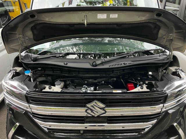 スペーシアカスタム ハイブリッドXSターボ 届出済未使用車 禁煙車 衝突被害軽減システム レーンアシスト 両側電動スライドドア ナビ 全周囲カメラ フルセグTV Bluetooth LEDヘッドライト クルコン AW15インチ コーナーセンサー(45枚目)