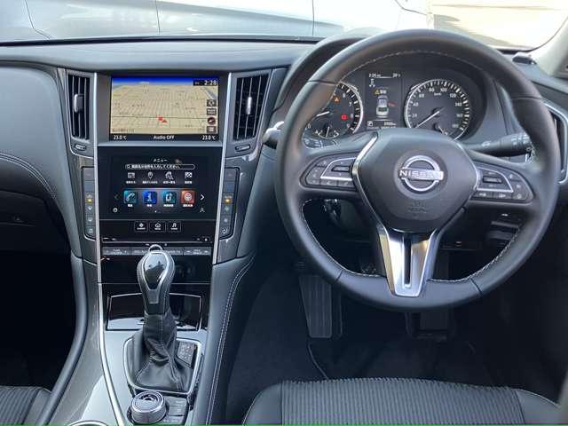 スカイライン GT ニッサンコネクトナビゲーション フルセグTV アラウンドビューモニター ETC2.0 ツインドライブレコーダー LEDヘッドライト 前席パワーシート(3枚目)