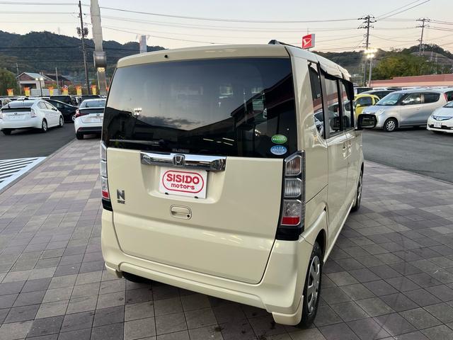 N-BOX G・Lパッケージ 社外ナビ 地デジ バックモニター パワースライドドア ETC スマートキー プッシュスタート アイドリングストップ 格納ミラー ベンチシート 衝突安全ボディー 盗難防止システム Wエアバック ABS(6枚目)