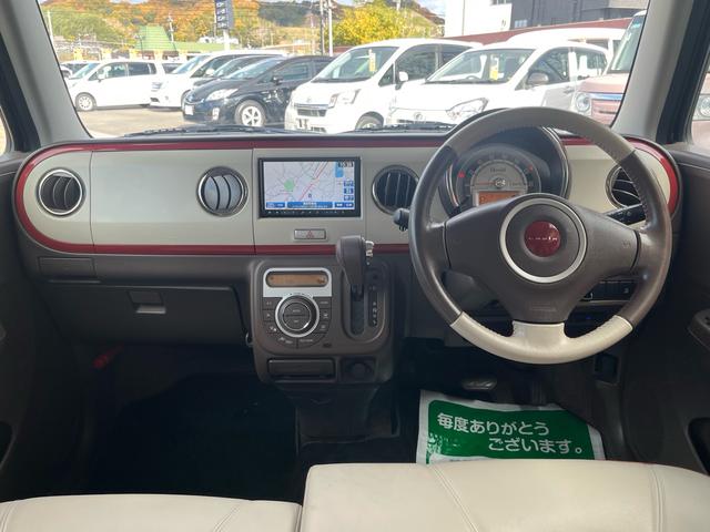 アルトラパンショコラ Ｘ　社外ナビ　地デジ　Ｂｌｕｅｔｏｏｈ　バックモニター　スマートキー　プッシュスタート　専用シート　ディスチャージライト　アイドリングストップ　ＥＴＣ　格納ミラー　純正アルミ　Ｗエアバック　ＡＢＳ　禁煙車（8枚目）