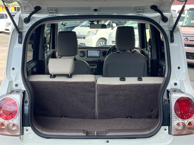 アルトラパンショコラ Ｘ　社外ナビ　地デジ　Ｂｌｕｅｔｏｏｈ　バックモニター　スマートキー　プッシュスタート　専用シート　ディスチャージライト　アイドリングストップ　ＥＴＣ　格納ミラー　純正アルミ　Ｗエアバック　ＡＢＳ　禁煙車（39枚目）