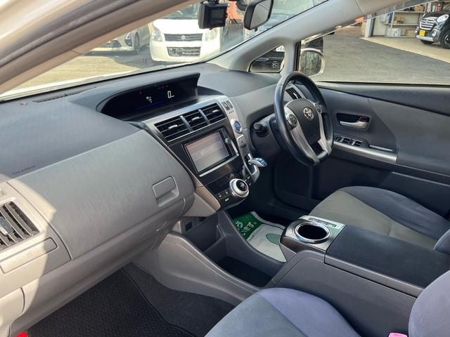 プリウスアルファ S 純正ナビ 地デジ バックモニター スマートキー プッシュスタート LEDライト フォグランプ オートエアコン ETC 格納ミラー 純正アルミ 衝突安全ボディー 盗難防止システム Wエアバック 禁煙車(34枚目)