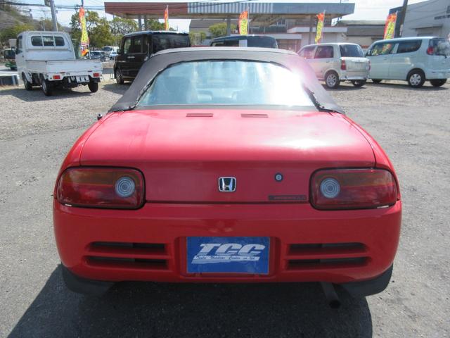 ビート ベースグレード　ユーザー買取車／５速マニュアル／社外アルミホイール／社外ハンドル／幌オープンカー（21枚目）