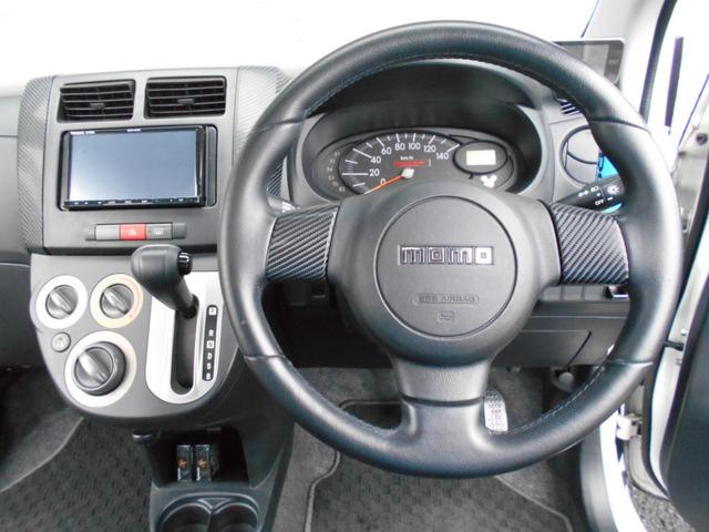 ミラ TX ダウンサス 14アルミ パナソニックSDナビ MOMOステアリング 電動サンルーフ(11枚目)