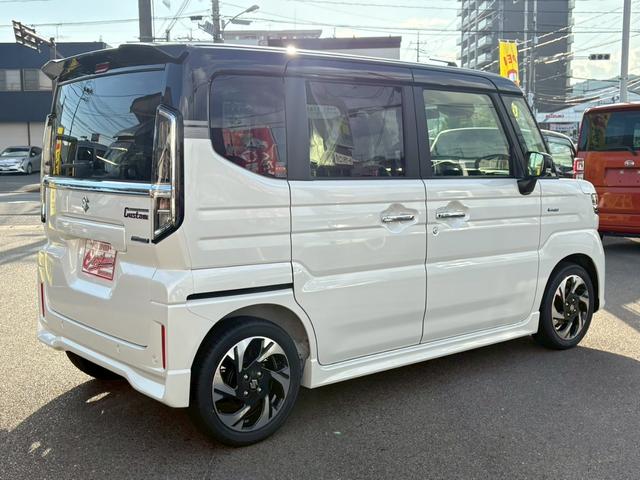 スペーシアカスタム ハイブリッドXSターボ 届出済未使用車 ヘッドアップディスプレイ 両側電動スライドドア シートヒーター サーキュレーター 電動パーキング スズキセーフティーサポート LEDヘッドライト 禁煙車 クリアランスソナー ターボ(13枚目)