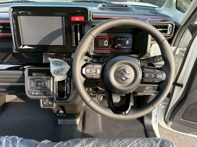 スペーシアカスタム ハイブリッドXSターボ 届出済未使用車 ヘッドアップディスプレイ 両側電動スライドドア シートヒーター サーキュレーター 電動パーキング スズキセーフティーサポート LEDヘッドライト 禁煙車 クリアランスソナー ターボ(35枚目)