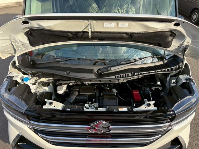 スペーシアカスタム ハイブリッドXSターボ 届出済未使用車 ヘッドアップディスプレイ 両側電動スライドドア シートヒーター サーキュレーター 電動パーキング スズキセーフティーサポート LEDヘッドライト 禁煙車 クリアランスソナー ターボ(64枚目)
