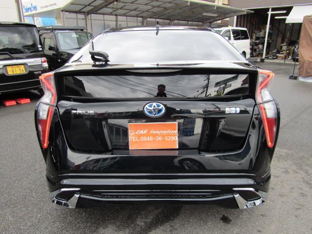 プリウス Ｓ　新品１８インチ　新品タイヤ装着　新品モデリスタ風エアロパチリスタ　コンビハンドル　社外ブラックシフト　ナビＴＶ　Ｂｌｕｅｔｏｏｔｈ　Ｂカメラ　ＥＴＣ（8枚目）