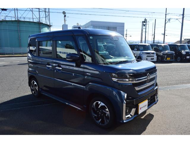 スペーシアカスタム ハイブリッドＸＳ　４ＷＤ　届出済未使用車　両側電動スライドドア　スマートキー　保証１か月又３０００ｋｍ（4枚目）