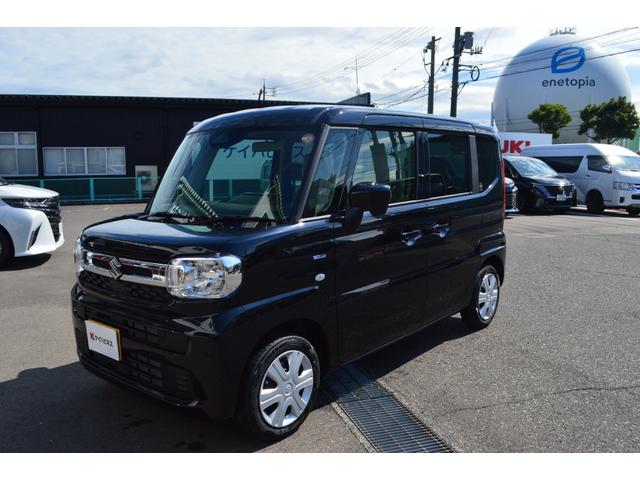 スペーシア ハイブリッドX 4WD 届出済未使用車 両側電動スライドドア スマートキー(2枚目)