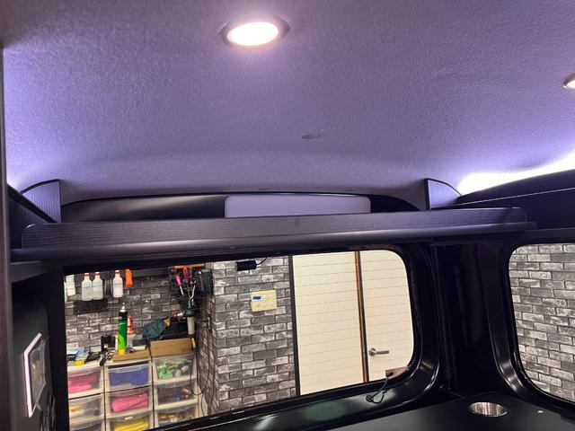 アトレー ＲＳ　軽キャン　車中泊仕様　ベッドキット　１２Ｖクーラー　４０９６Ｗｈサブバッテリー　インバーター　走行充電　天井遮熱＆断熱　ＬＥＤ照明　前後ドラレコ　外部電源　脱着式テーブル　オレンジアベニューデモカー（46枚目）