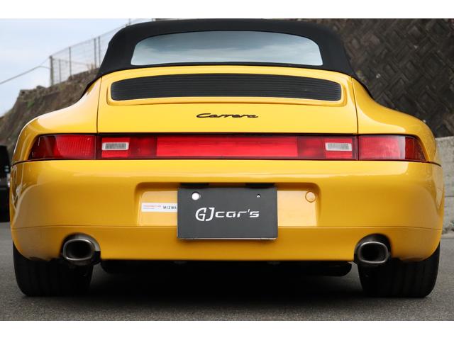 ９１１ ９１１カレラ　カブリオレ　正規ディーラー車　スピードイエロー　整備記録簿付き　後期モデル　ヴァリオラムエンジン　幌張替え済み　純正アルミホイール　ブラックレザーシート（31枚目）