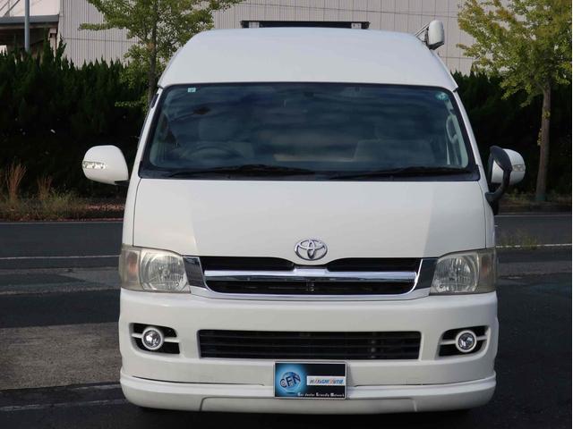 ハイエースバン SロングDX ワイド スーパーロング ハイルーフ キャンピングカー ETC バックカメラ ナビ ソーラー FFヒーター ツインサブバッテリー 外部100V 冷蔵庫 走行充電 電子レンジ(3枚目)