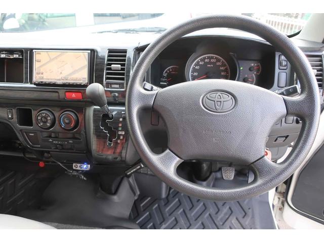 ハイエースバン SロングDX ワイド スーパーロング ハイルーフ キャンピングカー ETC バックカメラ ナビ ソーラー FFヒーター ツインサブバッテリー 外部100V 冷蔵庫 走行充電 電子レンジ(13枚目)