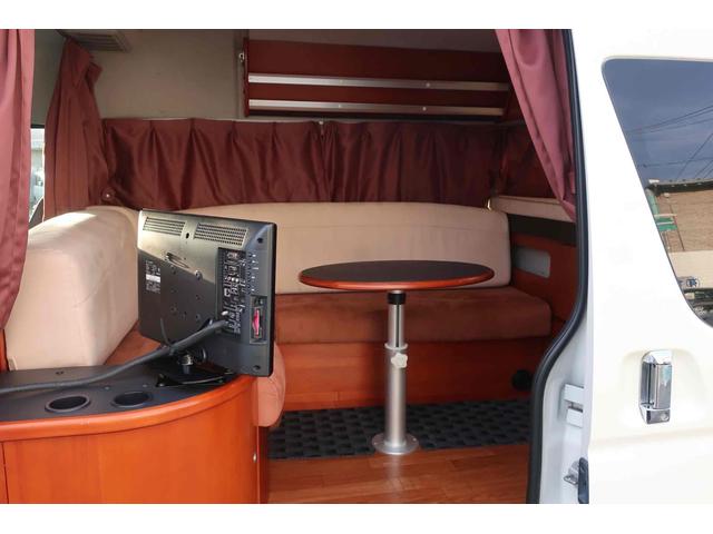 ハイエースバン SロングDX ワイド スーパーロング ハイルーフ キャンピングカー ETC バックカメラ ナビ ソーラー FFヒーター ツインサブバッテリー 外部100V 冷蔵庫 走行充電 電子レンジ(35枚目)