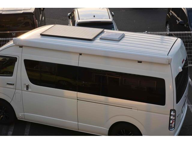 ハイエースバン SロングDX ワイド スーパーロング ハイルーフ キャンピングカー ETC バックカメラ ナビ ソーラー FFヒーター ツインサブバッテリー 外部100V 冷蔵庫 走行充電 電子レンジ(51枚目)