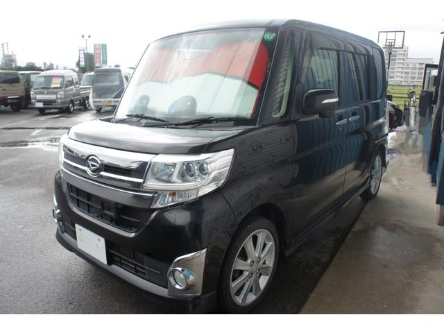 タント カスタムＸ　ＳＡ　Ｂｌｕｅｔｏｏｔｈ　ＣＤ　ＤＶＤ　ＴＶ　ラジオ　ナビ　ＥＴＣ　エアコン　パワーステアリング　パワーウィンドウ　運転席エアバッグ　助手席エアバッグ　ＡＢＳ　盗難防止システム　衝突安全ボディ　修復歴無し（3枚目）