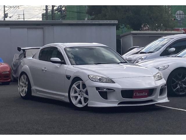 ＲＸ－８ タイプＲＳ　圧縮測定済み／純正レカロレザーシート／ＷＯＲＫ１８インチＡＷ／Ｒマジックマフラー／６ＭＴ／ＨＩＤ／カーボン調リアウイング（2枚目）