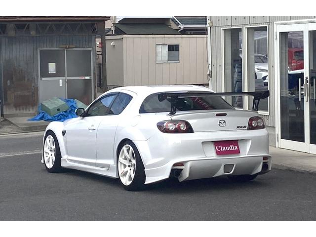 ＲＸ－８ タイプＲＳ　圧縮測定済み／純正レカロレザーシート／ＷＯＲＫ１８インチＡＷ／Ｒマジックマフラー／６ＭＴ／ＨＩＤ／カーボン調リアウイング（7枚目）