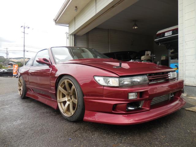 タイプＸ　シルエイティー　Ｓ１４タービン　前置きインタークーラー　ＨＫＳエキマニ　東名ハイカム　車高調　ＬＳＤ　オリジン１７．１８ホイール(3枚目)