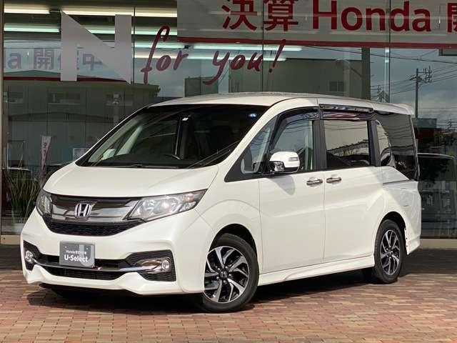 スパーダ・クールスピリット ホンダセンシング ホンダ認定中古車1年間距離数無制限保証付 社外7インチナビ バックカメラ ETC 両側電動スライドドア 衝突軽減ブレーキ 誤発進抑制機能 サイドカーテンエアバック 両席シートヒーター 17インチアルミ(2枚目)