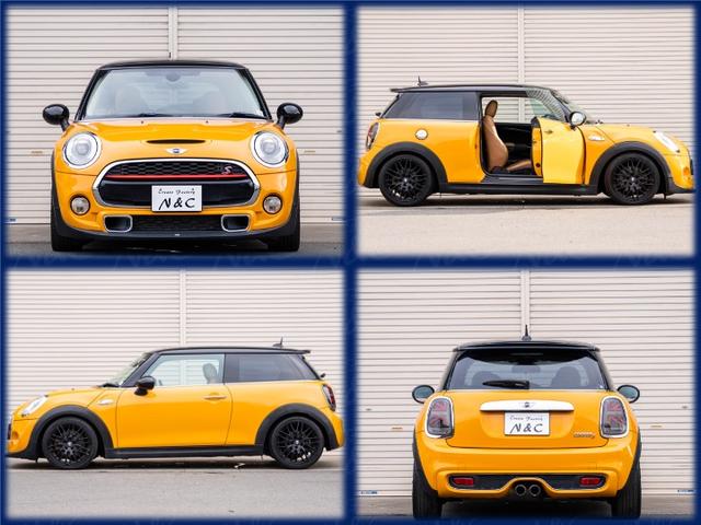 ＭＩＮＩ クーパーＳ　クーパーＳ　ツートンカラー　ローダウン　社外アルミ　スマートキー　純正ナビ　Ｂｌｕｅｔｏｏｔｈ　ＭＩＮＩドライビングモード　シートカバー　ステアリングスイッチ　オートエアコン　電動格納ミラー（5枚目）