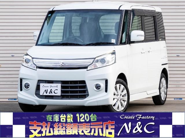 スペーシアカスタム XS 全国1年保証 車検令和8年9月 スマートキー プッシュスタート フルオートエアコン ETC車載器 電動格納ミラー 電動格納ミラー 助手席シートアンダーボックス オートライト フォグランプ(4枚目)