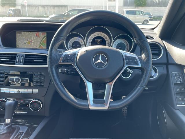 Cクラスステーションワゴン C200ブルーエフィシェンシーワゴンアバンG ハーフレザーシート 純正ナビ バックカメラ キーレス2本 ルーフレール(14枚目)